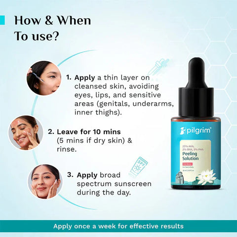 Pilgrim 25% AHA + 2% BHA + 5% PHA Peeling Solution